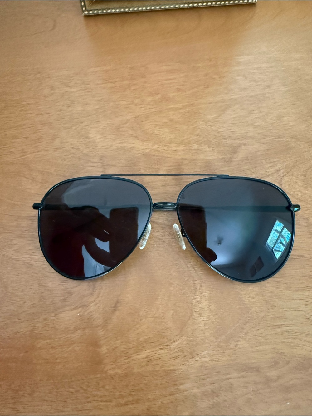 Diff Eyewear Black Aviator Sunglasses